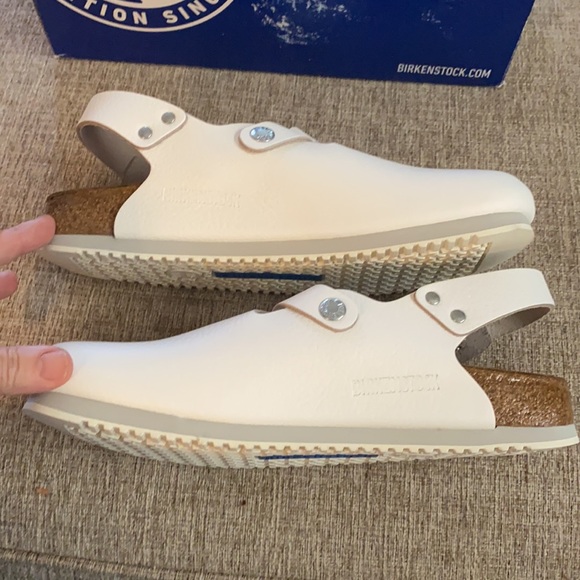 Birkenstock Shoes | Birkenstock Tokio Bs White Clog Women 39 85 | Poshmark